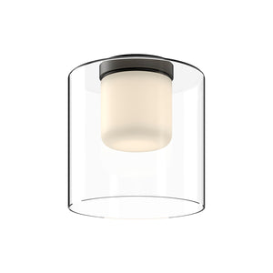 plafonnier kuzco fm53509-bk/cl