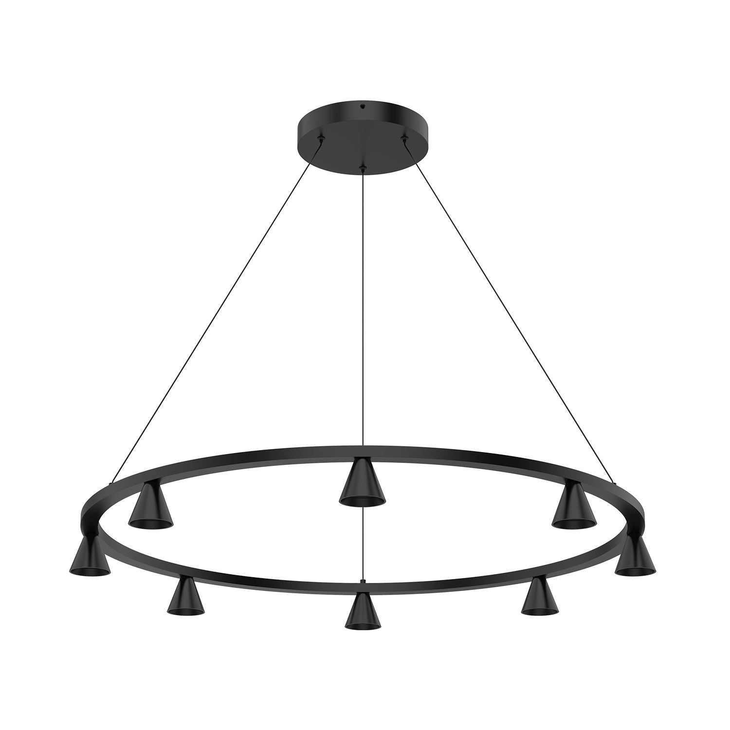 chandelier kuzco ch19933-bk