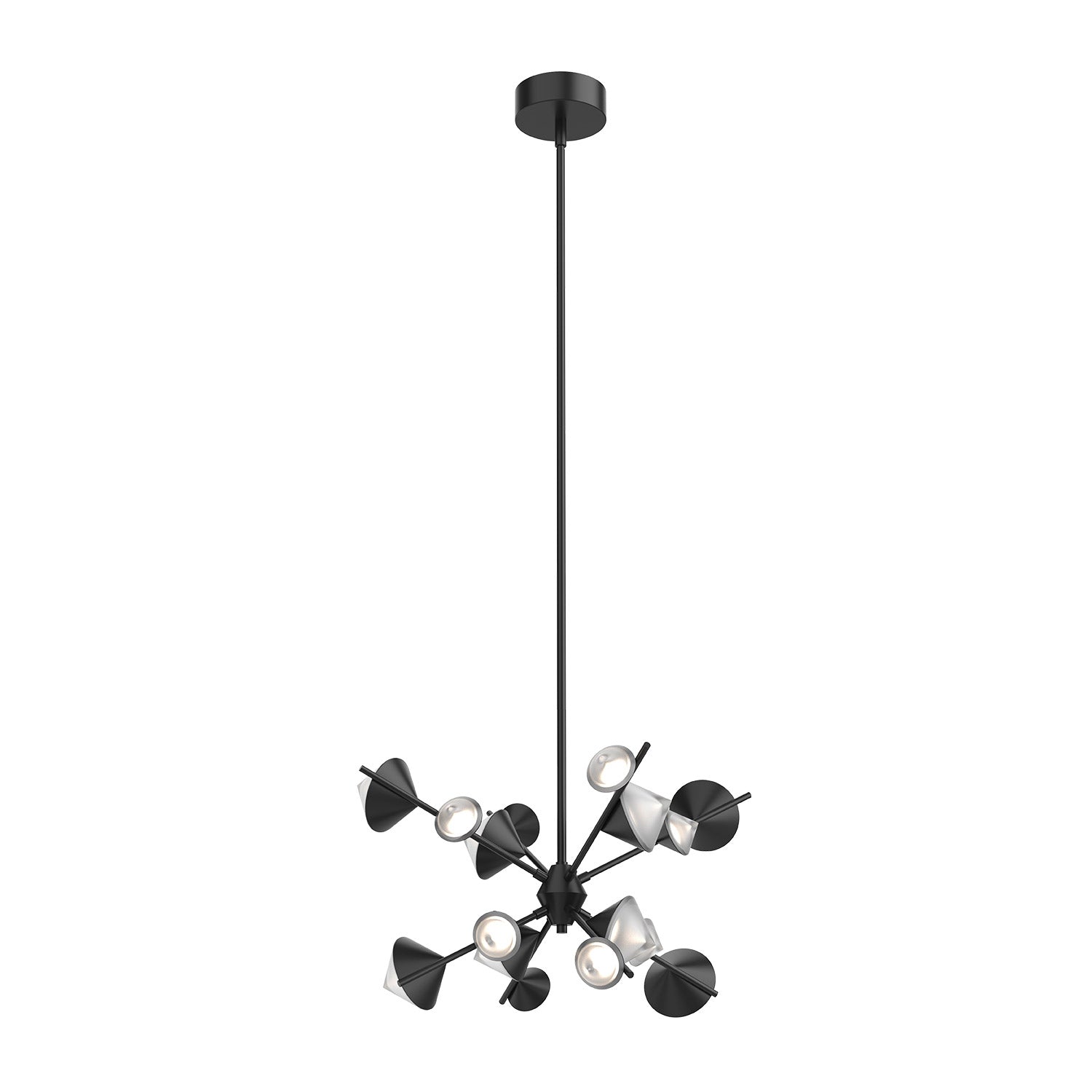 chandelier kuzco ch50825-bk