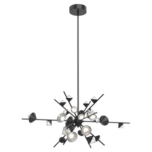 chandelier kuzco ch50848-bk