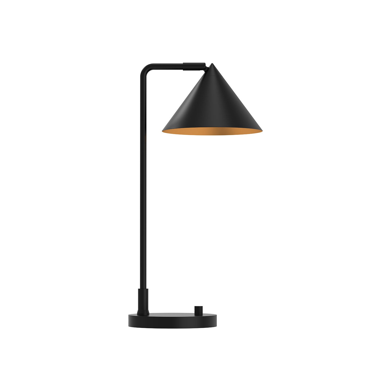 Lampe de Table Noire en Métal avec Cage E27, 21cm de Hauteur, Lampe de  Bureau Design Décorative, Interrupteur à Bouton